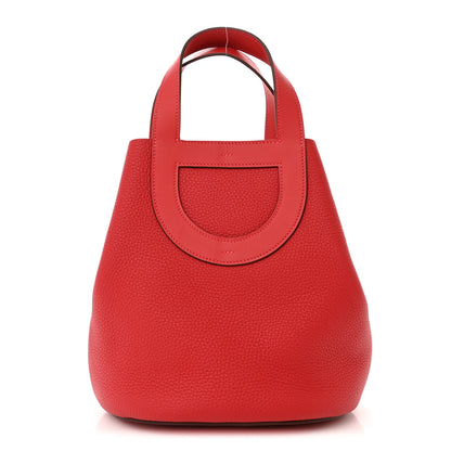 Hermes Taurillon Clemence Swift In-The-Loop 23 Bag Vermillion 1 of 12