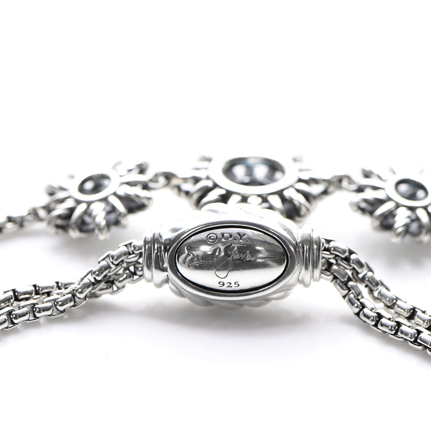 Sterling Silver Blue Topaz Starburst Bracelet