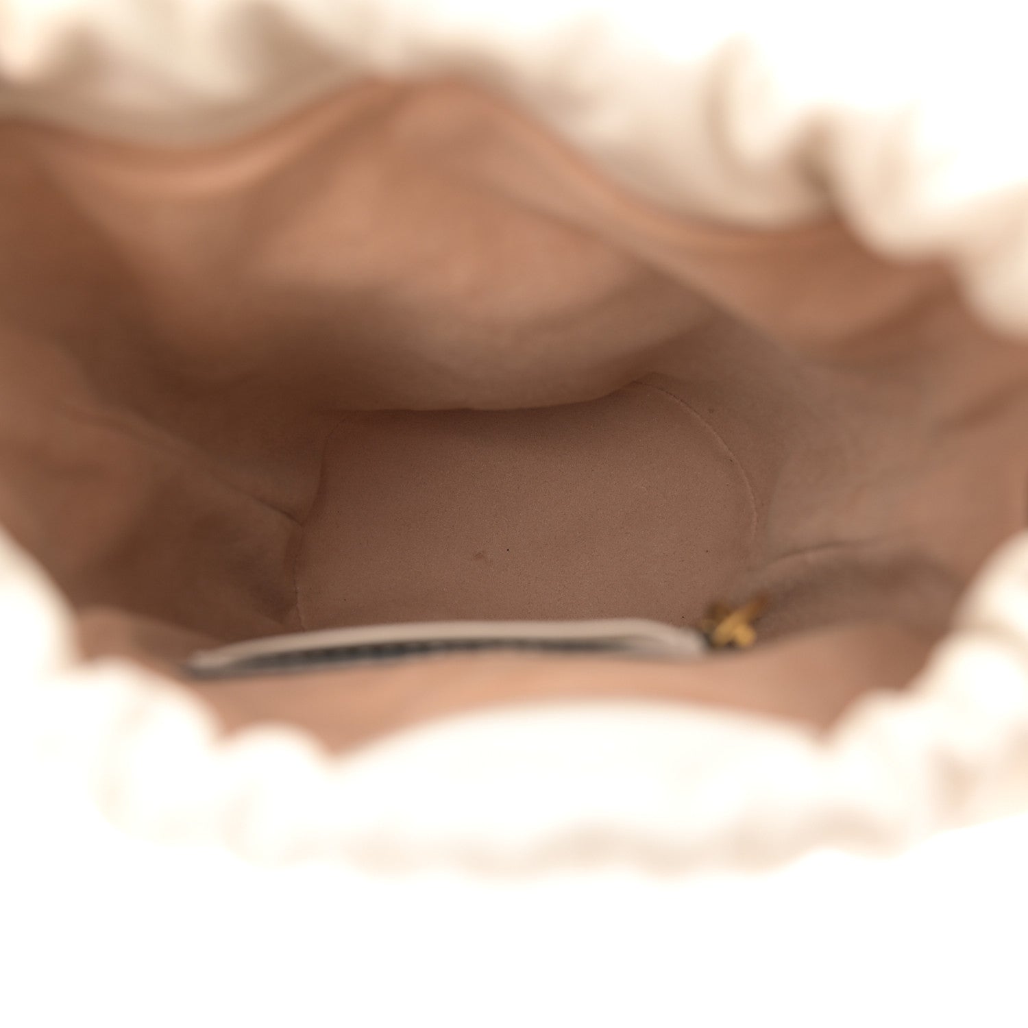 Gucci Calfskin Matelasse Mini GG Marmont 2.0 Bucket Bag White 5 of 10