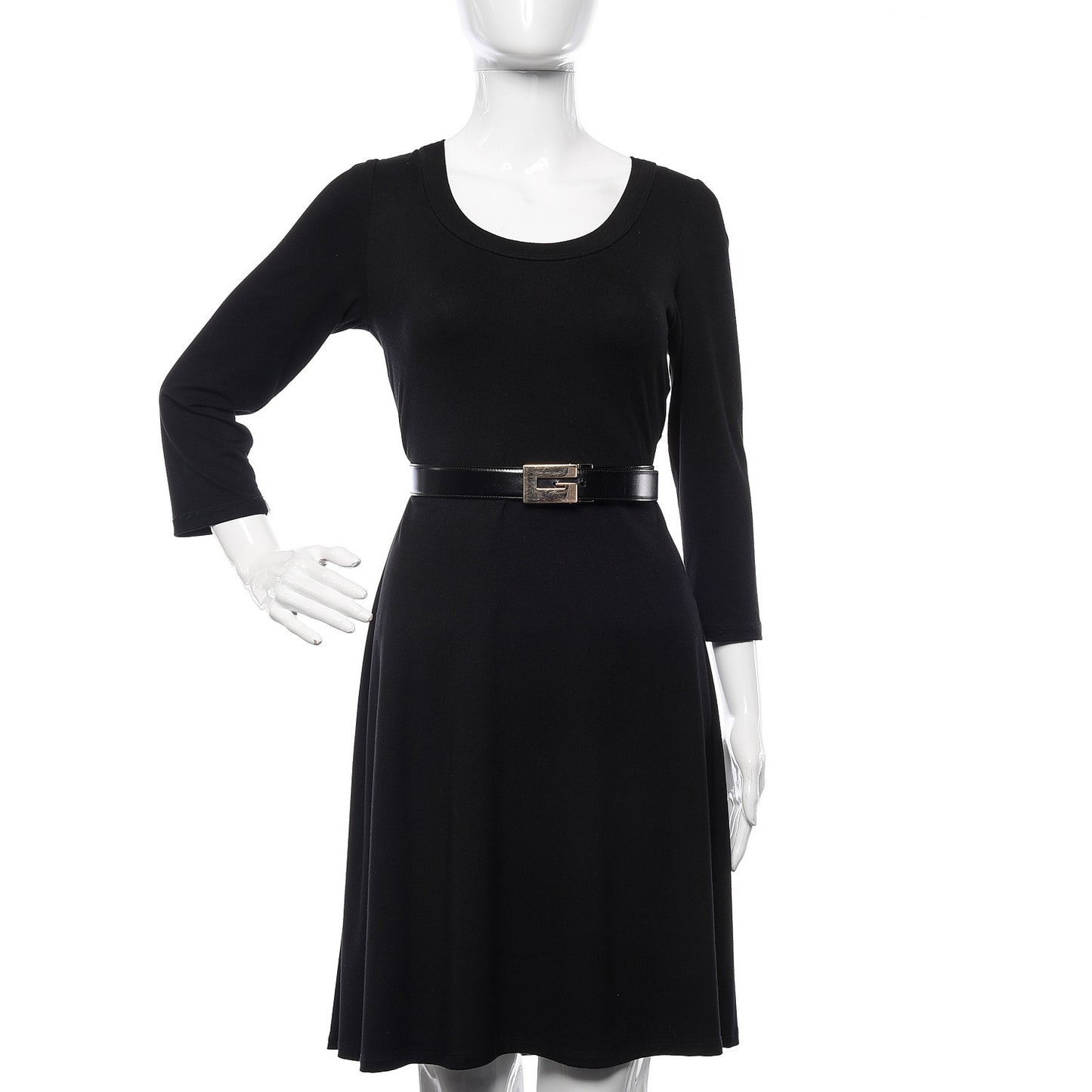 Calfskin Reversible Square G Buckle Belt 75 30 Black Brown
