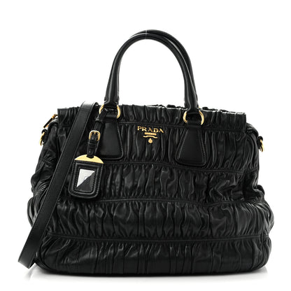 Prada Nappa Gaufre Tote Black 1 of 13