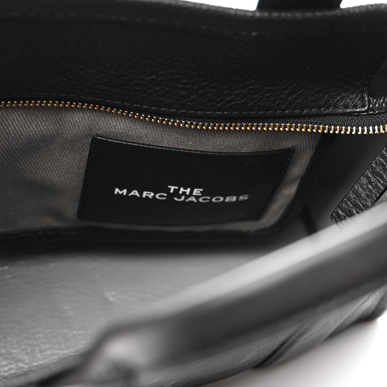 Marc Jacobs Grained Calfskin Small The Tote Bag Black 6 of 8