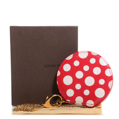 Louis Vuitton Vernis Kusama Infinity Dots Chapeau Coin Purse Red 8 of 8