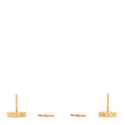 Van Cleef & Arpels 18K Yellow Gold Mother of Pearl Sweet Alhambra Earrings 3 of 5
