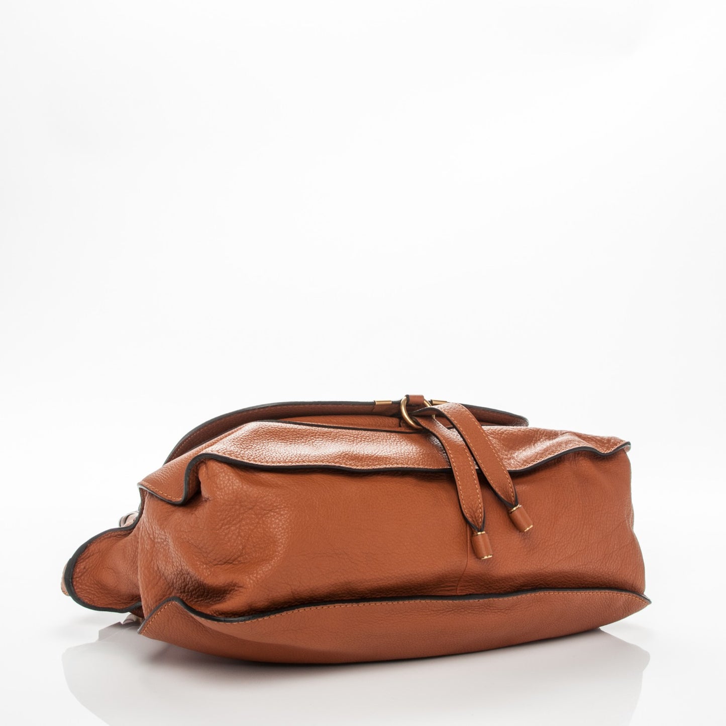 Calfskin Large Marcie Satchel Tan