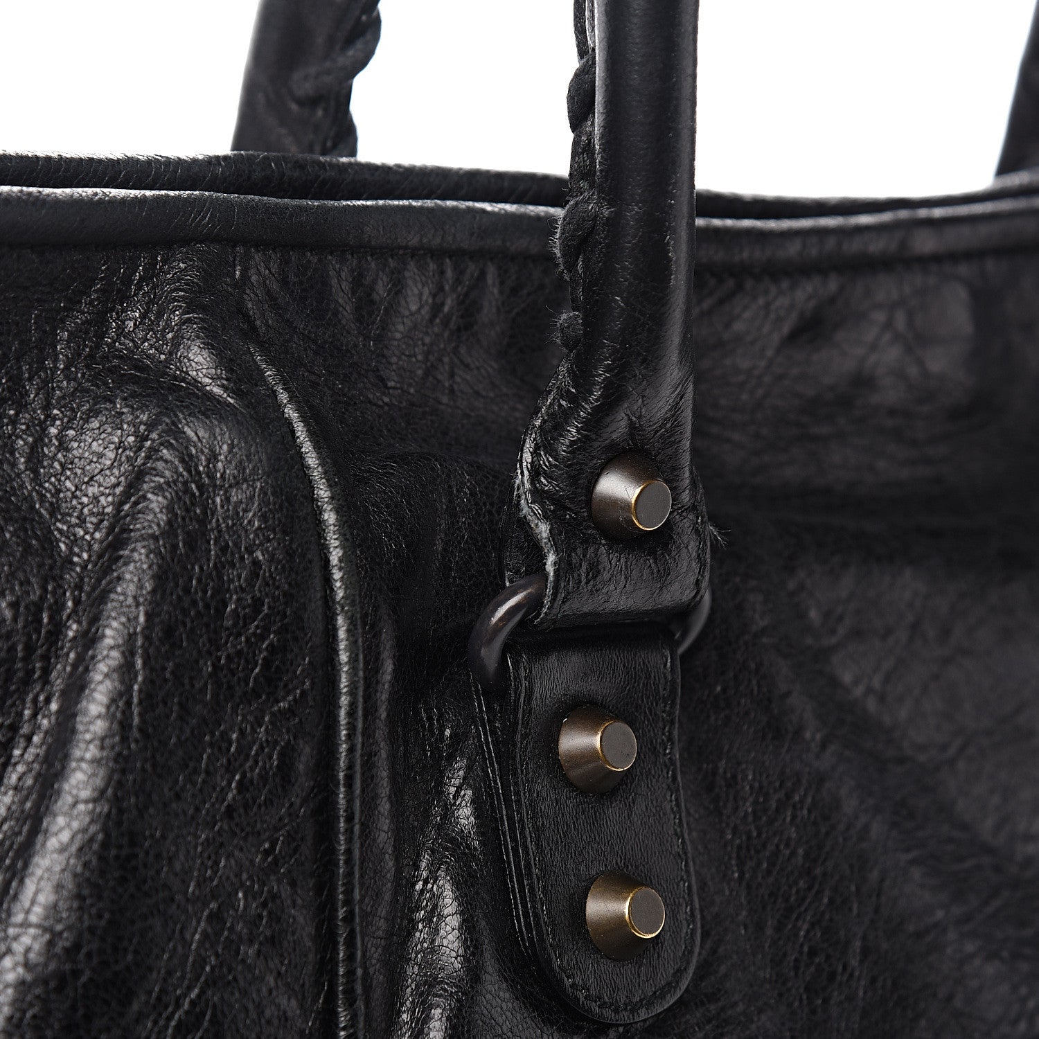 Balenciaga Agneau Classic Hardware S Sunday Tote Black 9 of 10