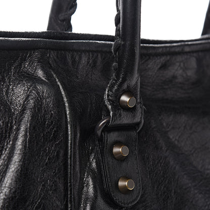 Balenciaga Agneau Classic Hardware S Sunday Tote Black 9 of 10