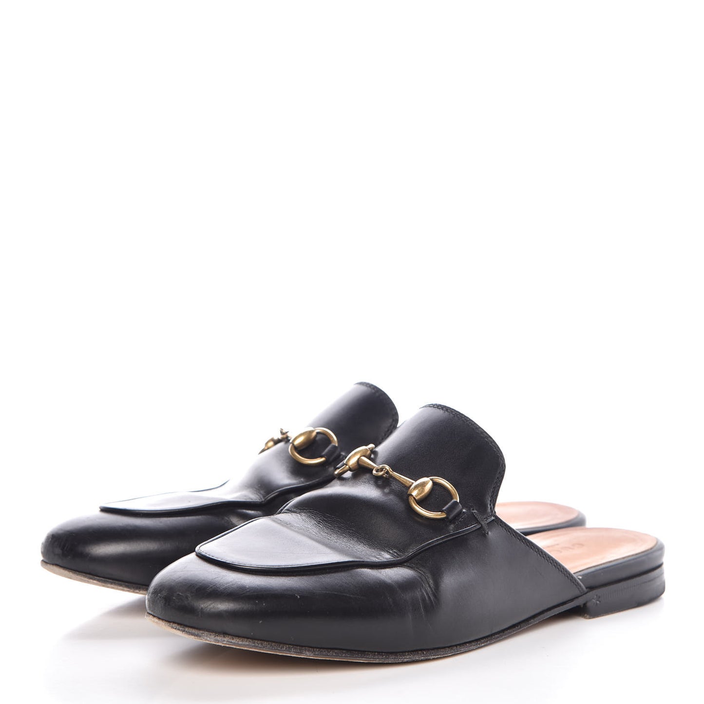 Calfskin Womens Princetown Slippers 36.5 Black