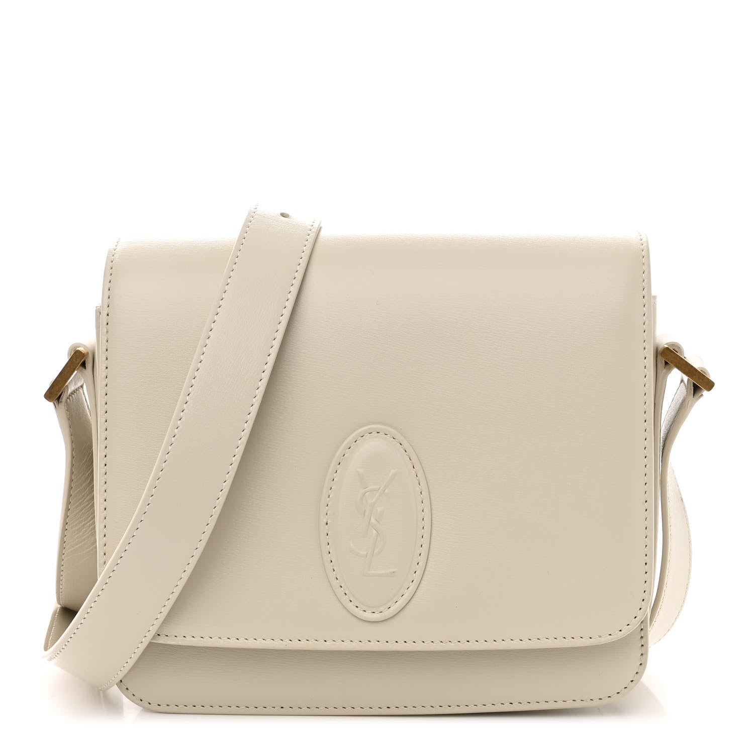 Saint Laurent Calfskin Le 61 Shoulder Bag White 1 of 9