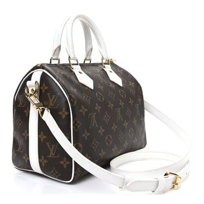 Louis Vuitton Monogram LV Match Speedy Bandouliere 25 White 3 of 11