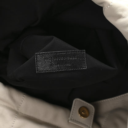 Saint Laurent Lambskin Matelasse Monogram Large Jamie 4.3 Pochon Blanc Vintage 8 of 12