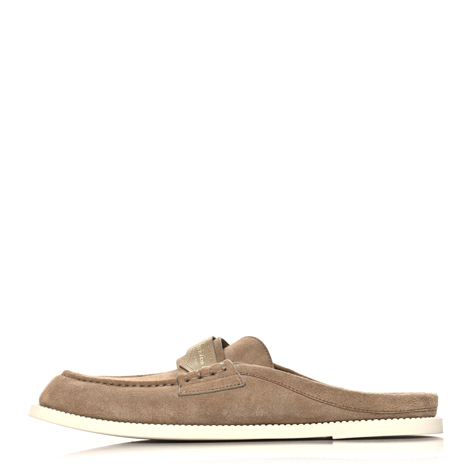 Christian Dior Suede Goatskin Boy Loafer Mule 39 Rope Beige 1 of 8