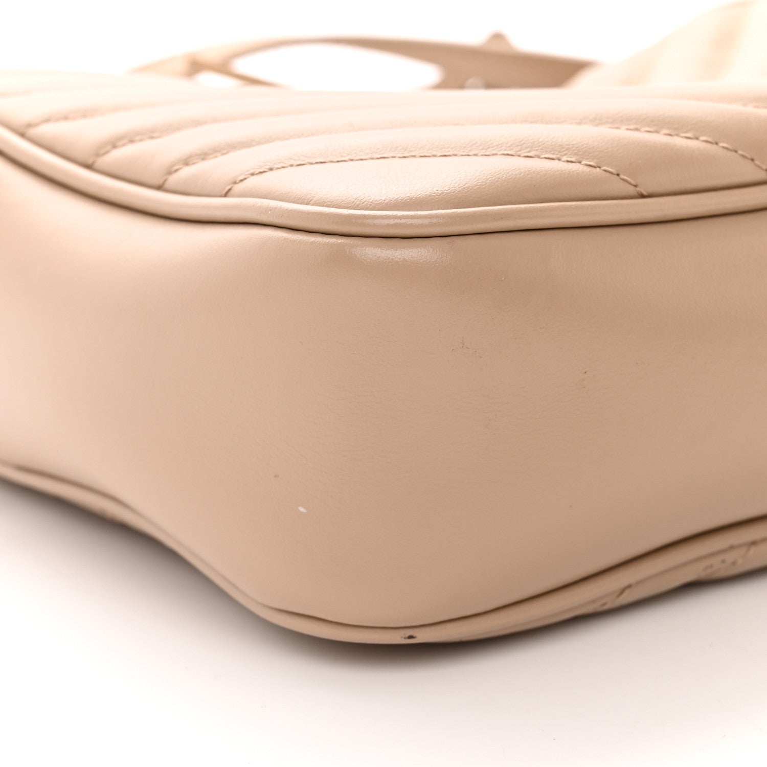 Saint Laurent Calfskin Matelasse Monogram Lou Camera Bag Dark Beige 9 of 16