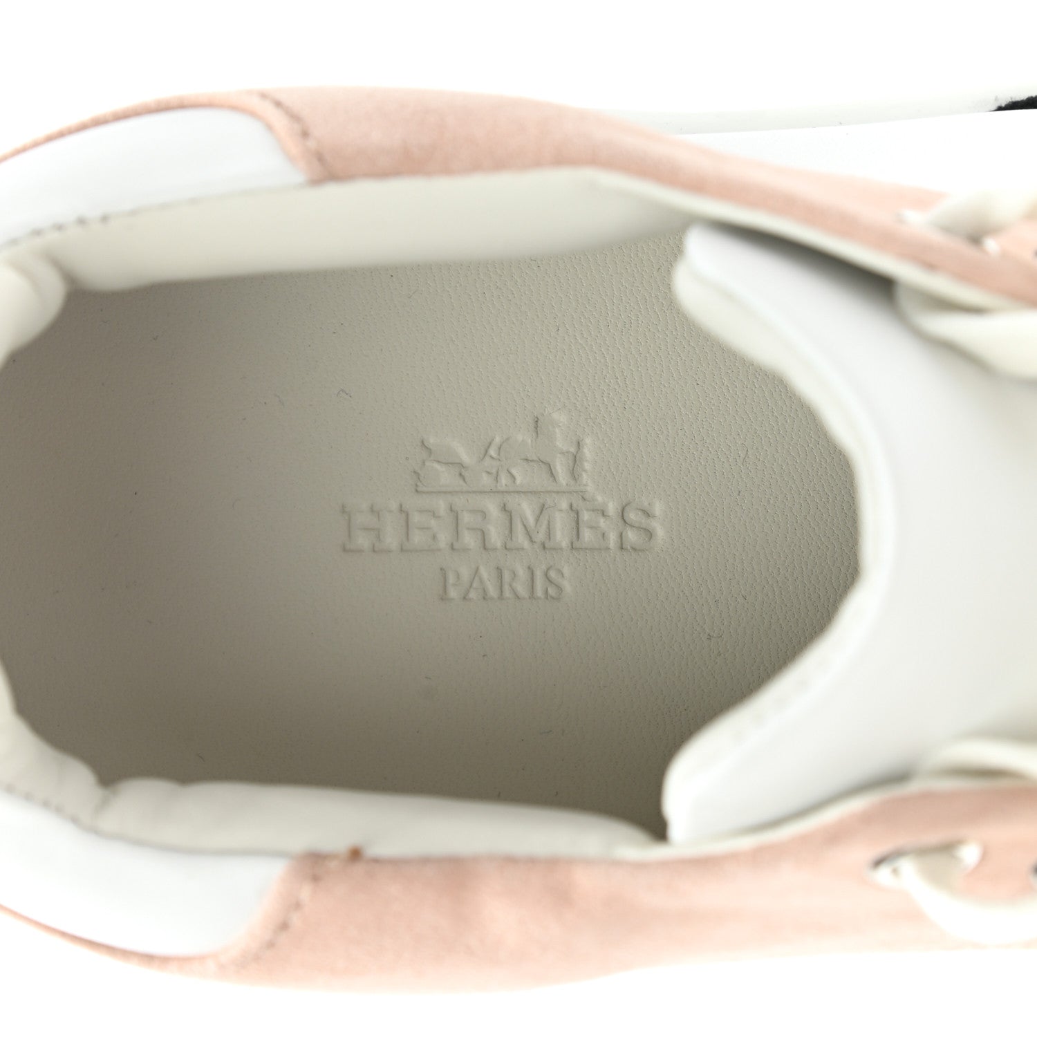 Hermes Suede Goatskin Calfskin Free Sneakers 37.5 Multicolor Rose Opaline 7 of 8