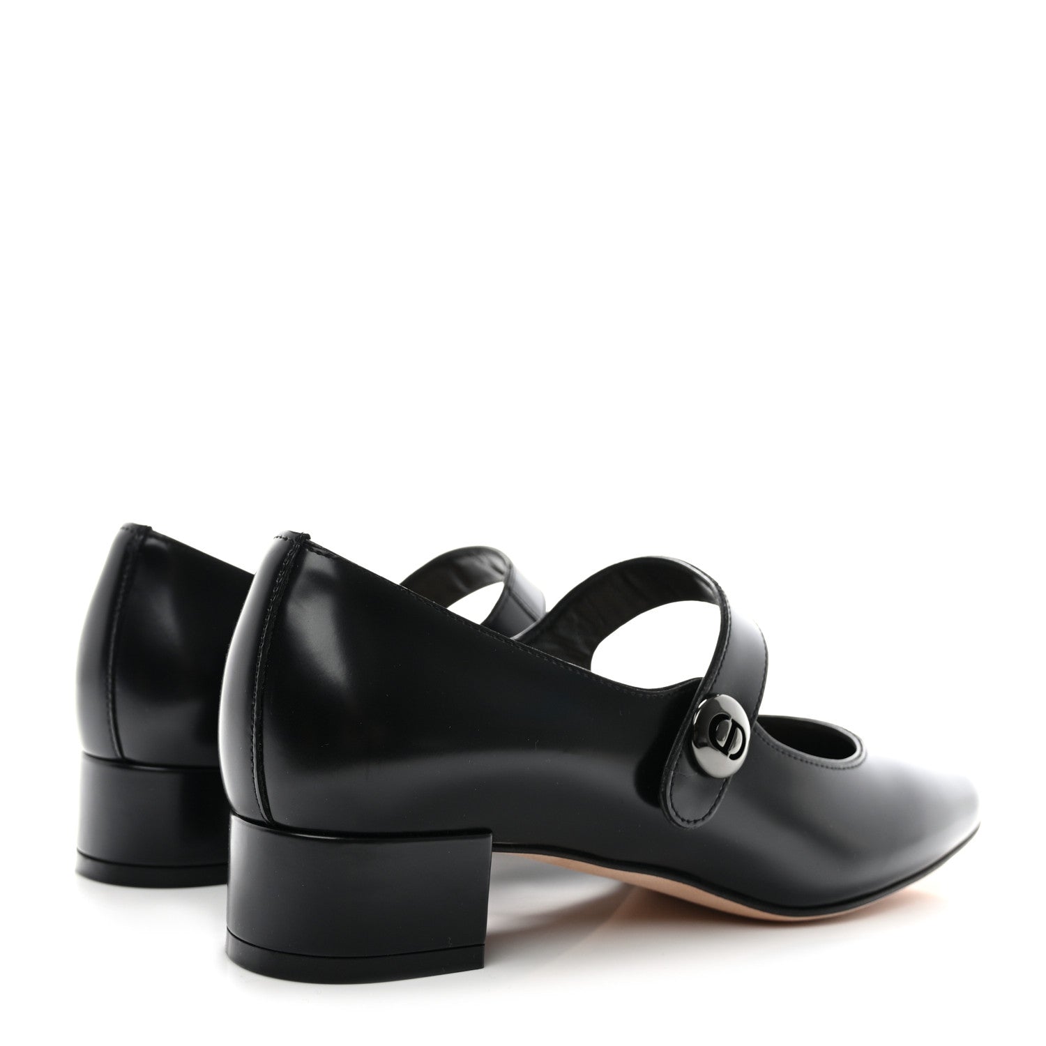Christian Dior Brushed Calfskin Uniform 30mm Pumps 36 Black 4 of 10