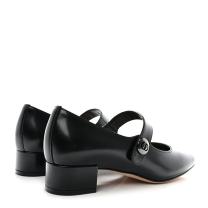 Christian Dior Brushed Calfskin Uniform 30mm Pumps 36 Black 4 of 10