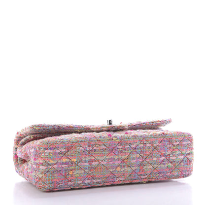 Chanel Tweed Quilted Medium Double Flap Multicolor 4 of 9