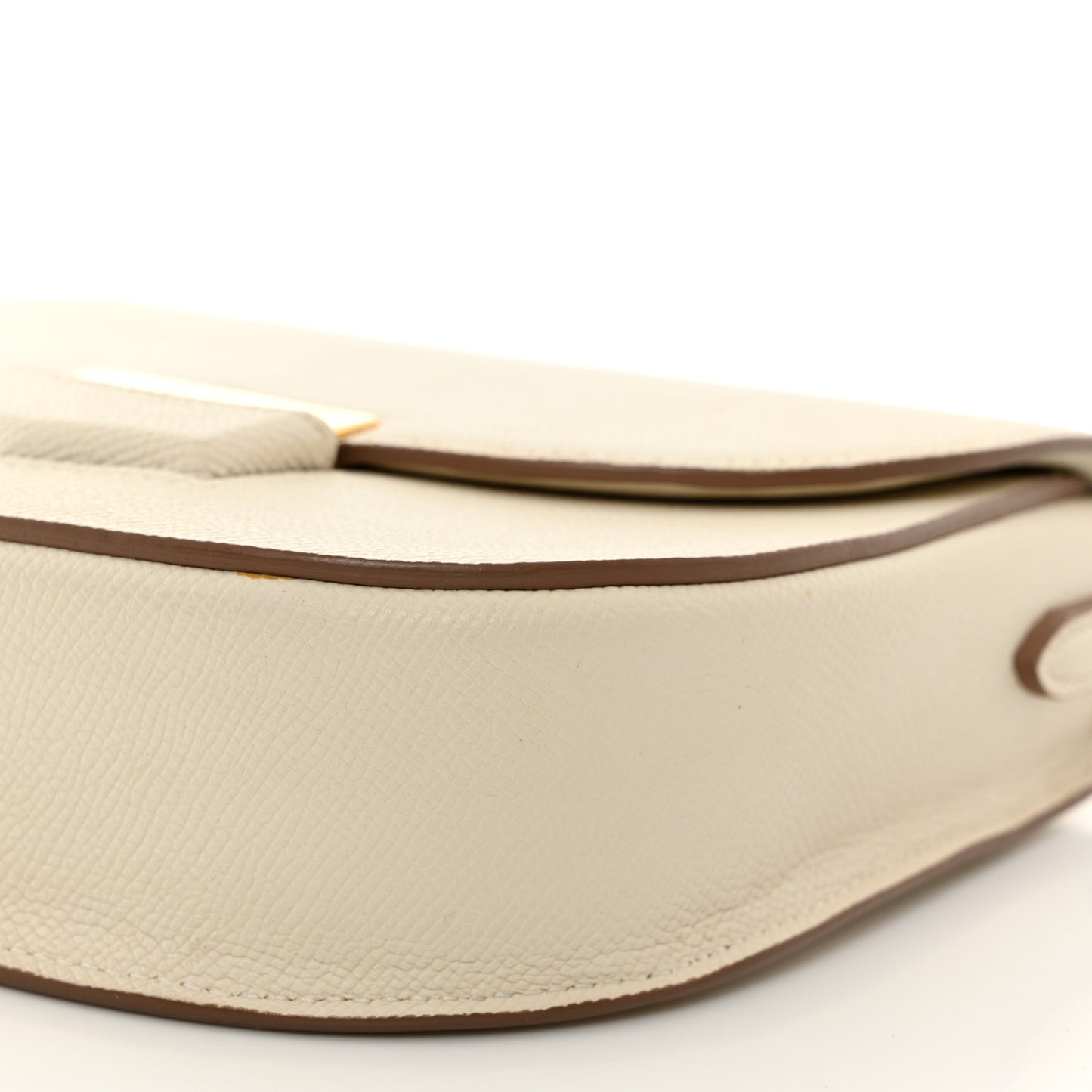 Grained Calfskin Small Trotteur White