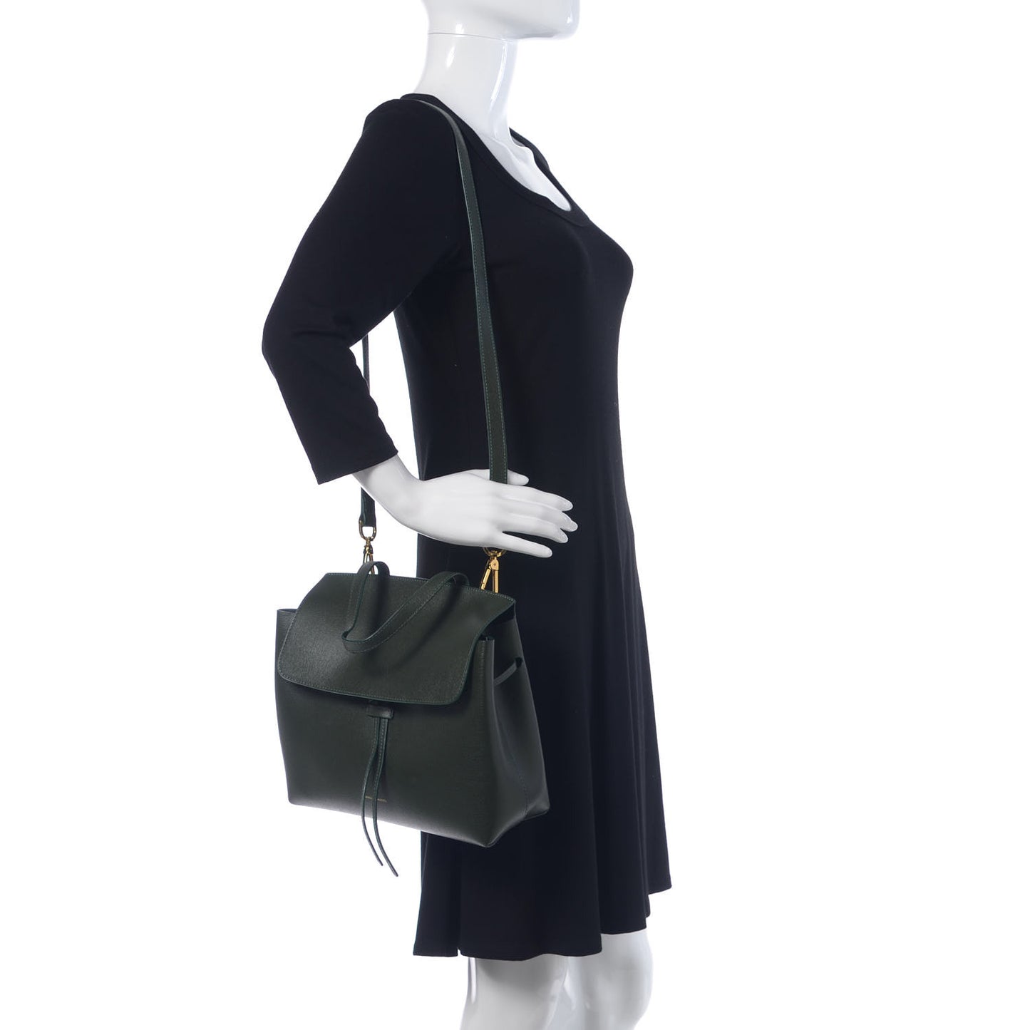 Saffiano Mini Lady Bag Moss