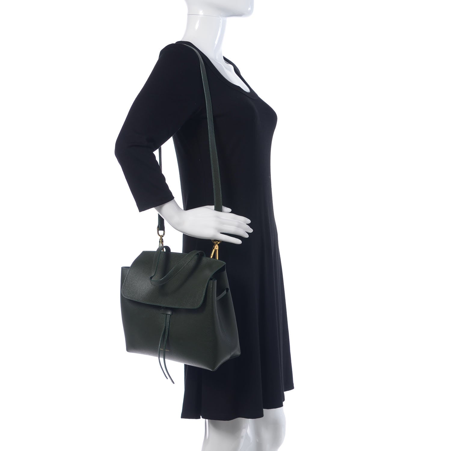 Mansur Gavriel Saffiano Mini Lady Bag Moss 2 of 10