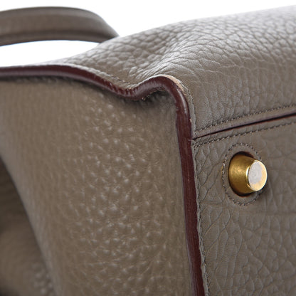 Celine Bullhide Calfskin Small Ring Bag Souris 14 of 15