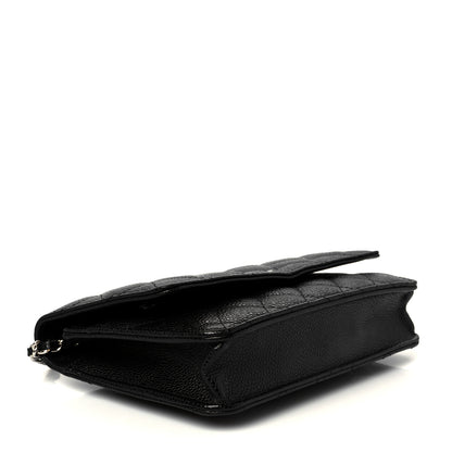 Chanel Caviar Quilted Wallet On Chain WOC Black 4 of 11