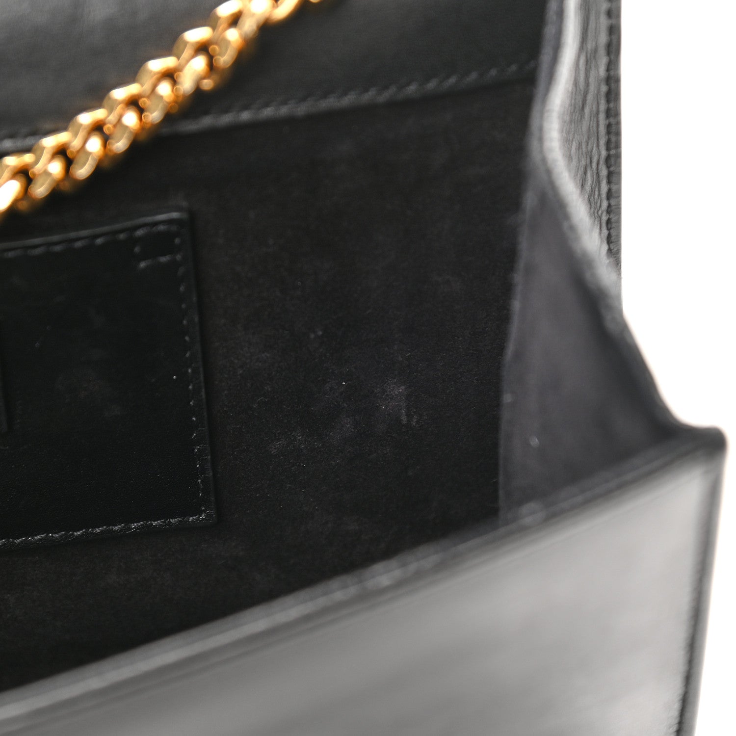 Saint Laurent Smooth Calfskin Medium Classic Monogram Kate Tassel Satchel Black 9 of 12
