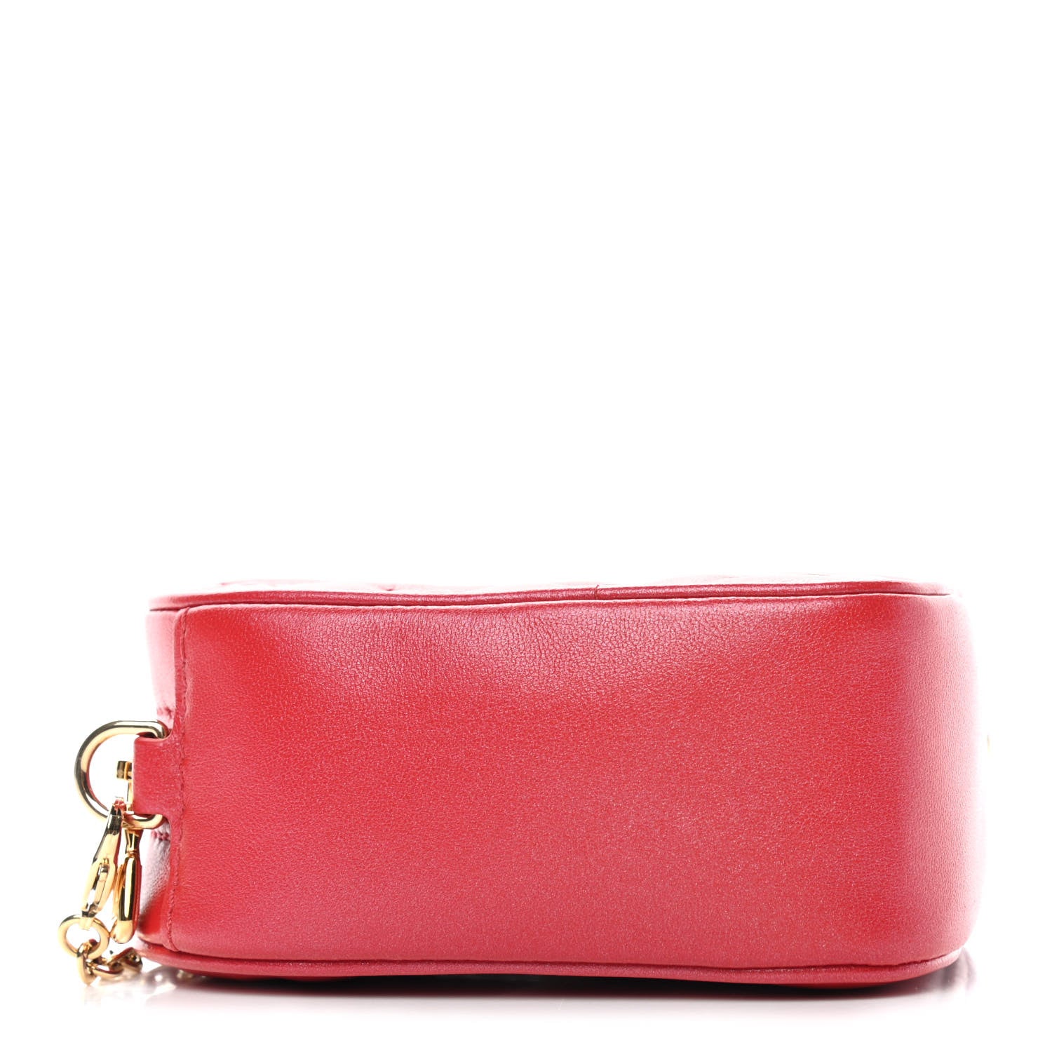 Louis Vuitton Lambskin Embossed Monogram Fall In Love Sac Coeur Heart Chain Bag Lipstick Red 3 of 4