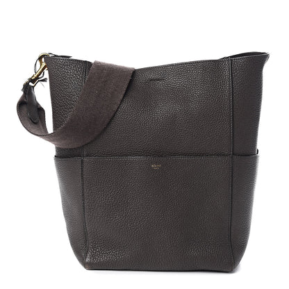 Celine Goatskin Sangle Bucket Bag Dark Taupe 1 of 15