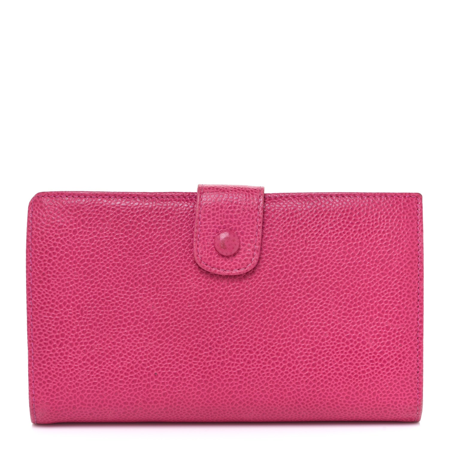 Chanel Caviar Timeless CC French Wallet Dark Pink 3 of 15