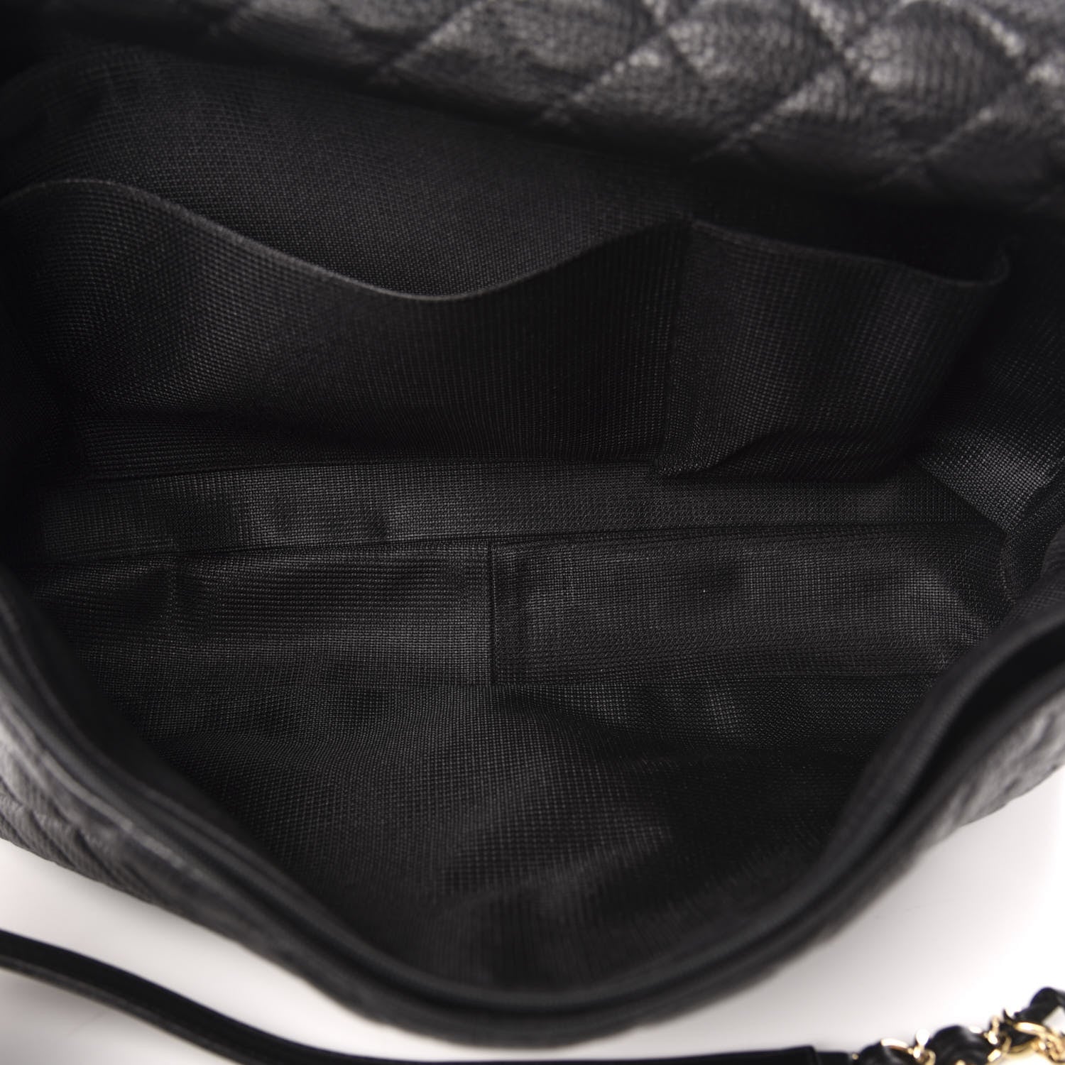 Chanel Calfskin Quilted XXL Travel Flap Bag Black 5 of 10
