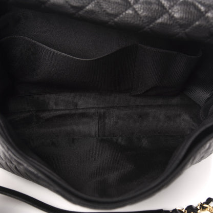 Chanel Calfskin Quilted XXL Travel Flap Bag Black 5 of 10