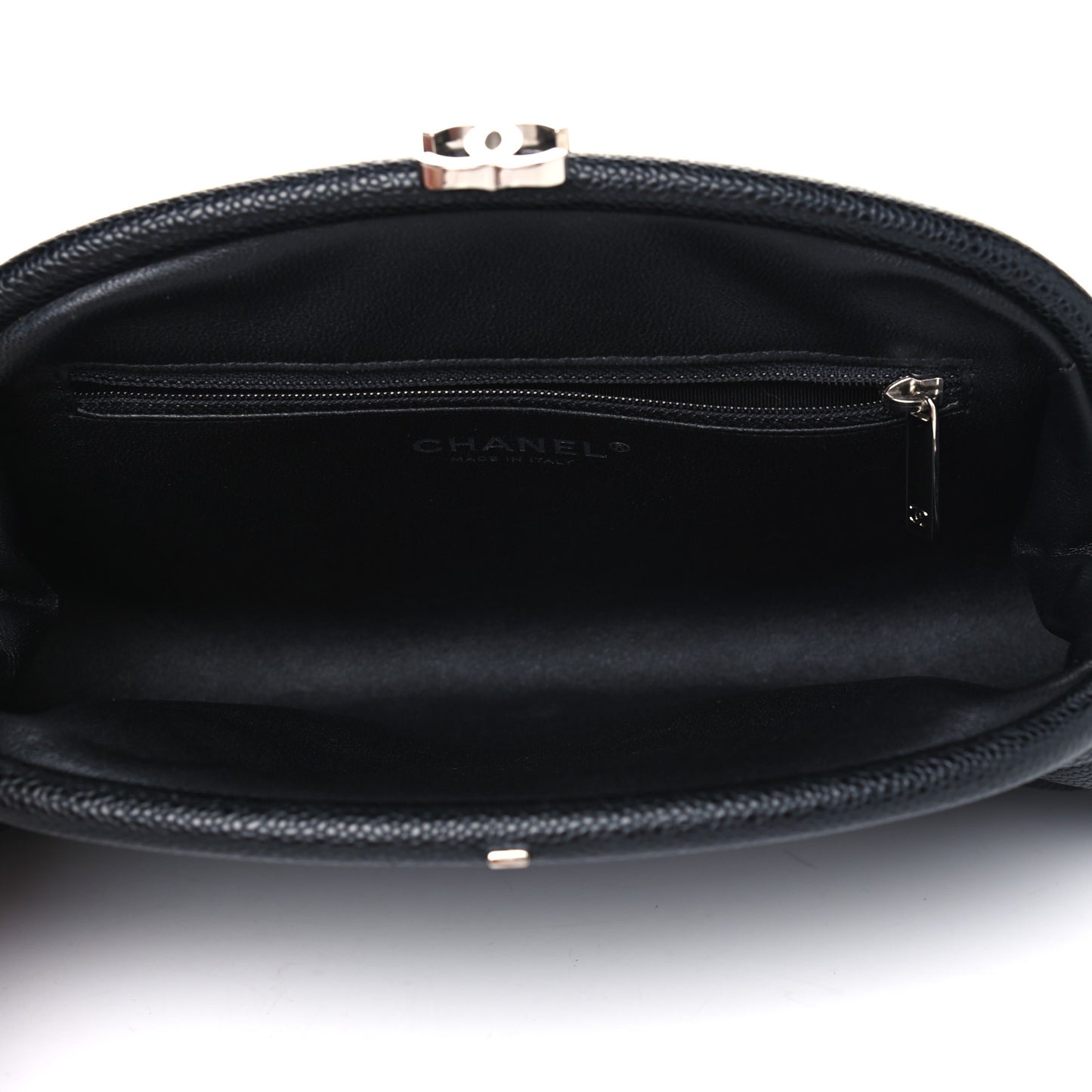 Caviar Quilted Timeless Clutch Black