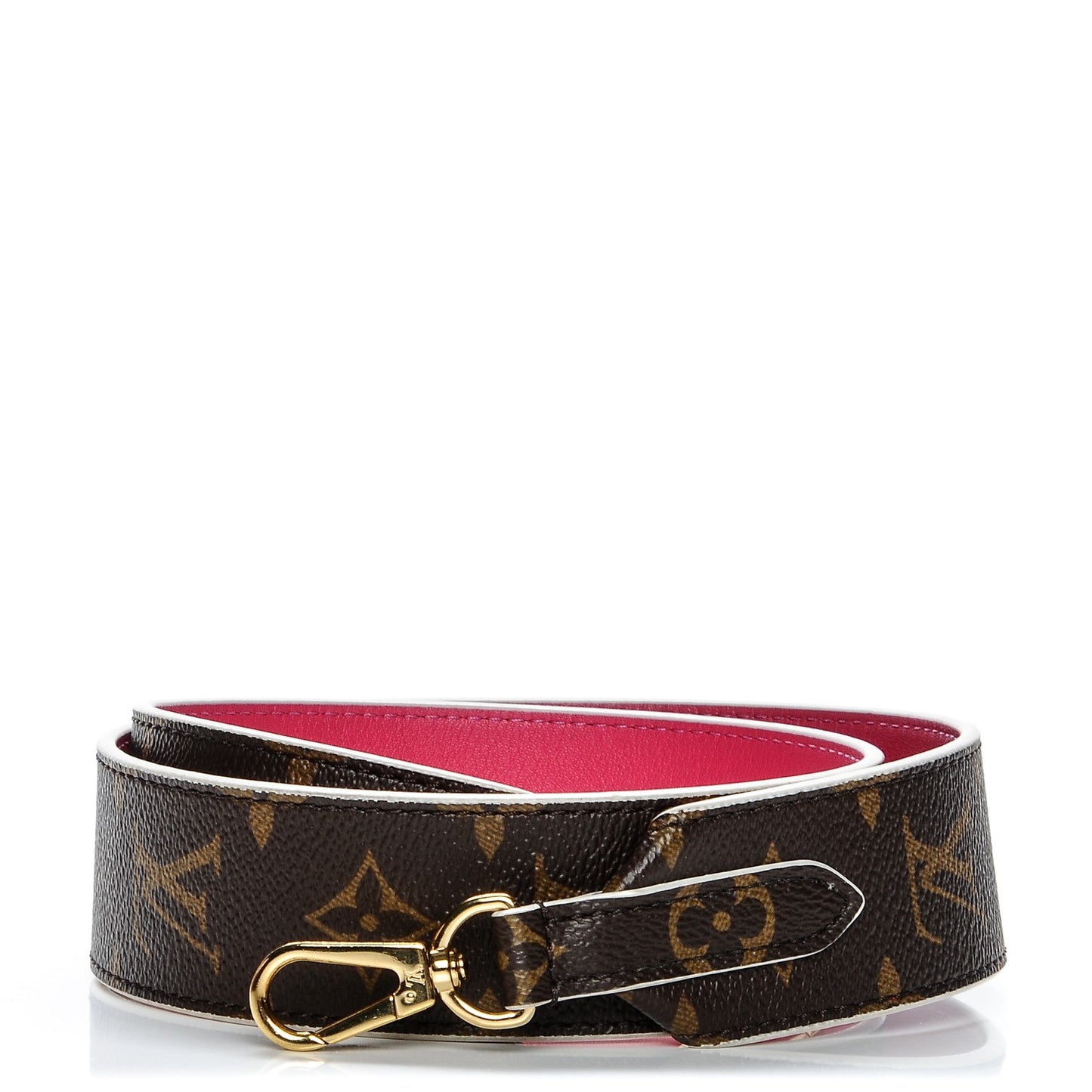 Monogram Bandouliere Shoulder Strap Hot Pink