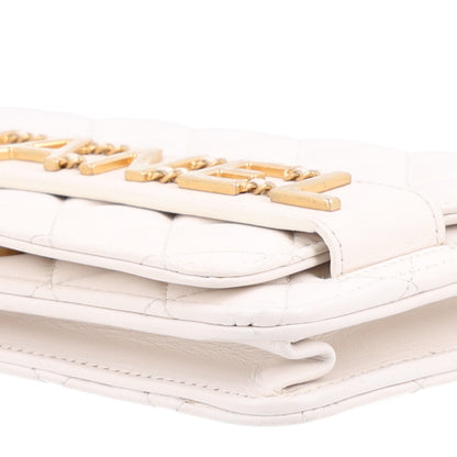 Chanel Calfskin Quilted Small Enchained Flap White 3 of 11