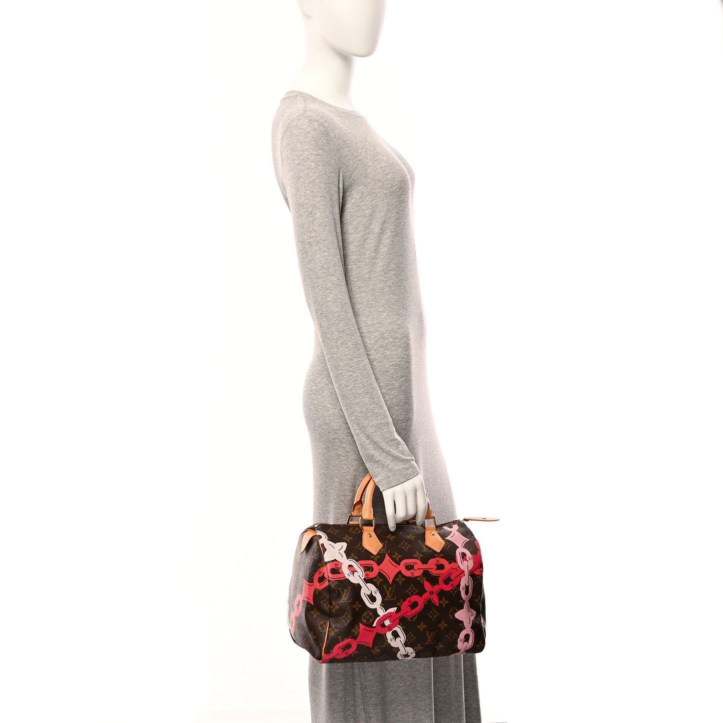 Monogram Bay Speedy 30 Rose Ballerine Poppy