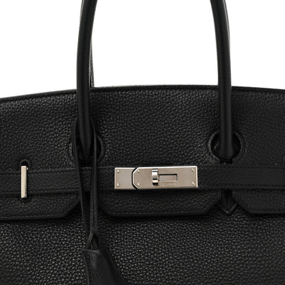 Hermes Taurillon Clemence Birkin 35 Black 8 of 17