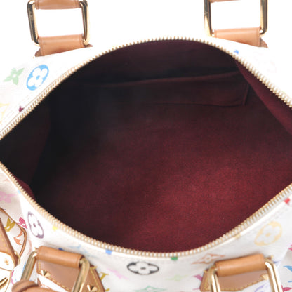 Louis Vuitton Monogram Multicolor Speedy 30 White 5 of 7