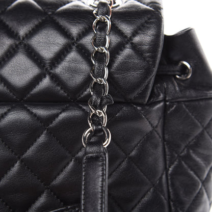 Chanel Lambskin Quilted Large Urban Spirit Backpack Black 12 of 19