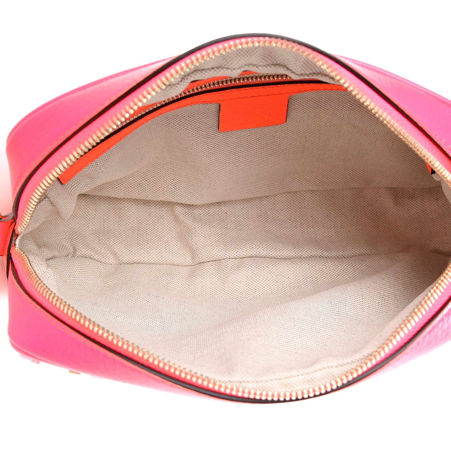Canvas Flora Floral Shoulder Bag White Fuchsia Fluo