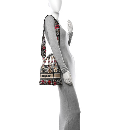 Christian Dior Canvas Embroidered Mille Fleurs Medium Lady D-Lite Multicolor 2 of 12