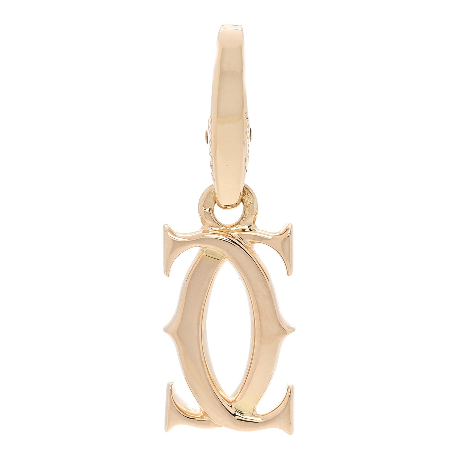 Cartier 18K Yellow Gold Logo Charm 1 of 4