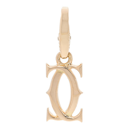 Cartier 18K Yellow Gold Logo Charm 1 of 4