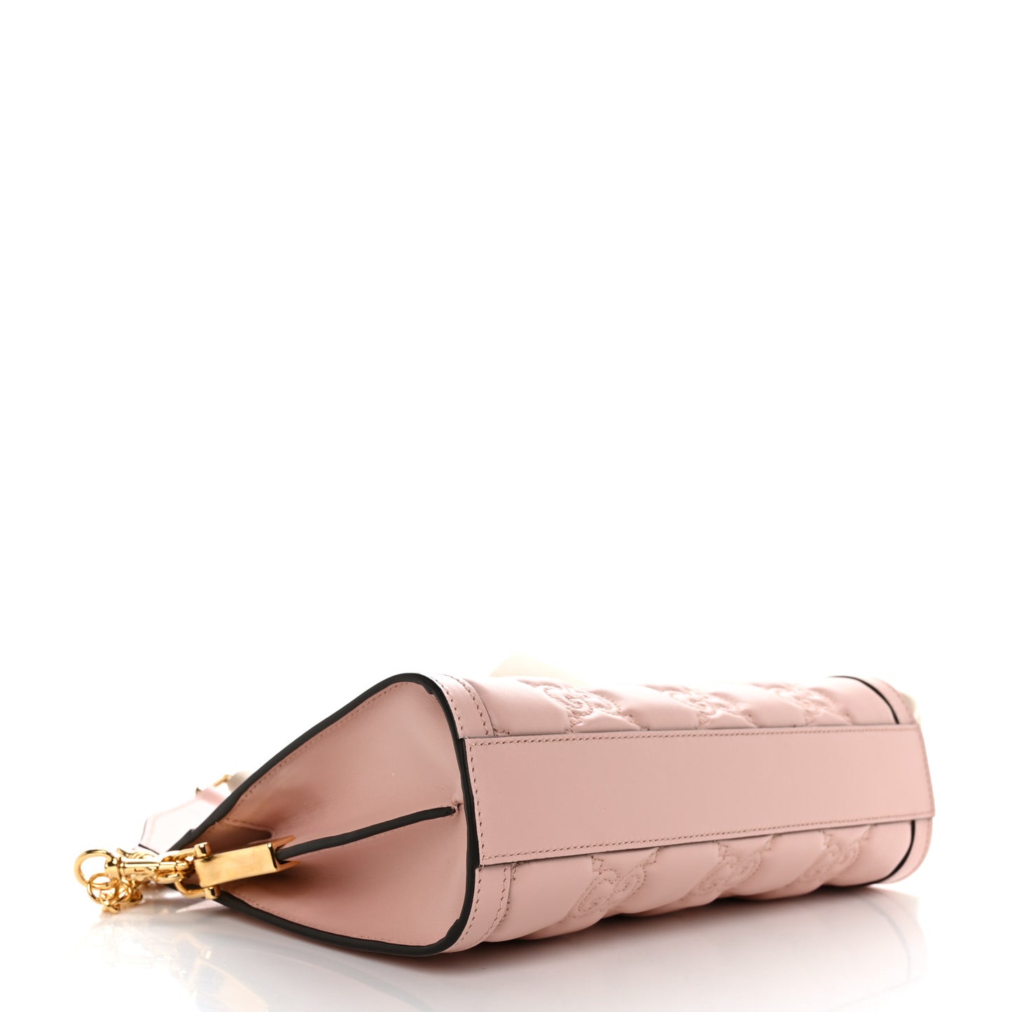 Calfskin GG Matelasse Small Slim Chain Shoulder Bag Perfect Pink Natural