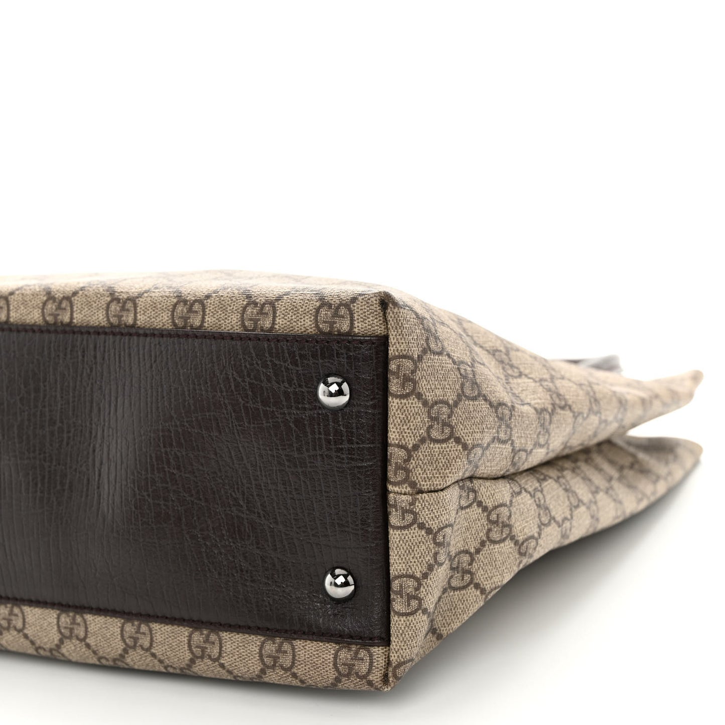 GG Plus Monogram Small Vertical Tote Dark Brown