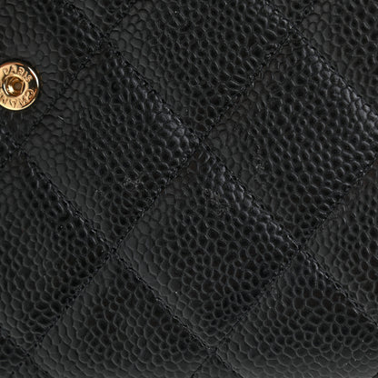 Chanel Caviar Quilted Large Flap Wallet Black 9 of 9