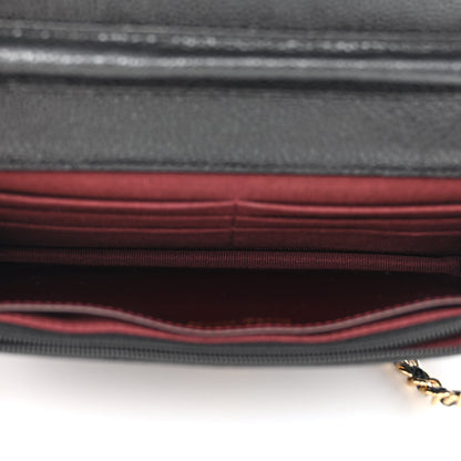 Chanel Caviar Quilted Wallet on Chain WOC Black 5 of 12