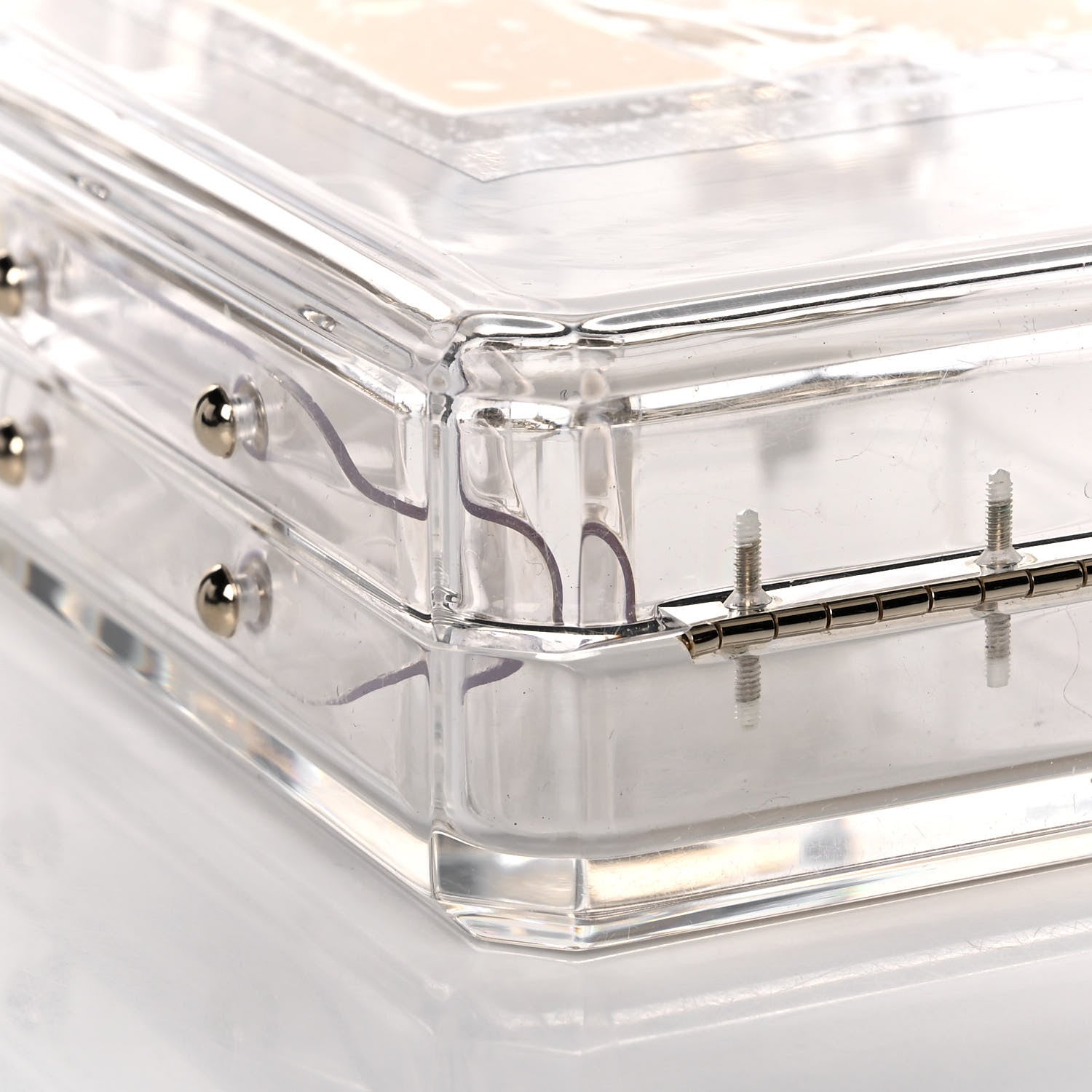 Chanel Transluscent Plexiglass Perfume Bottle Clutch 6 of 7