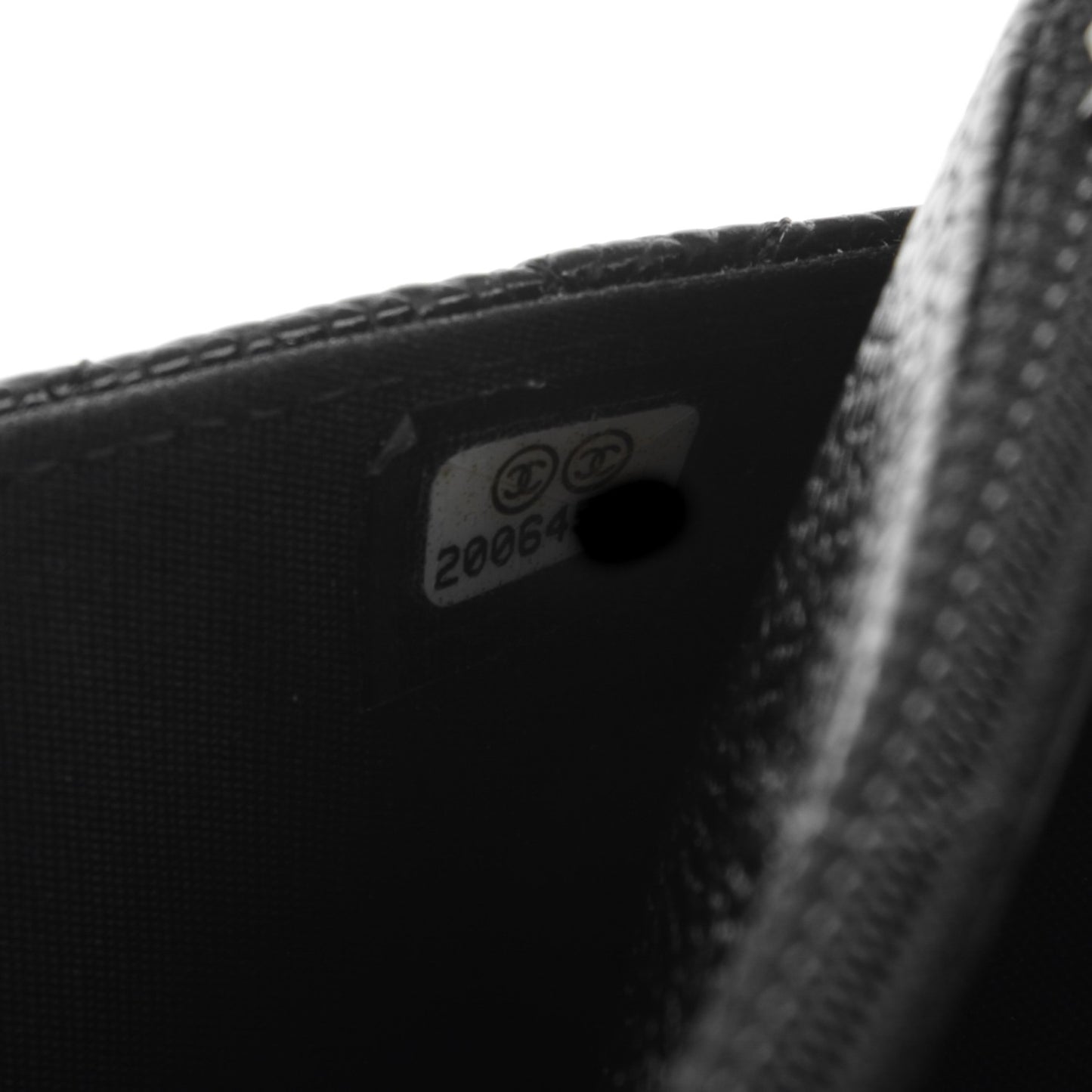 Caviar Quilted Boy Wallet On Chain WOC Black
