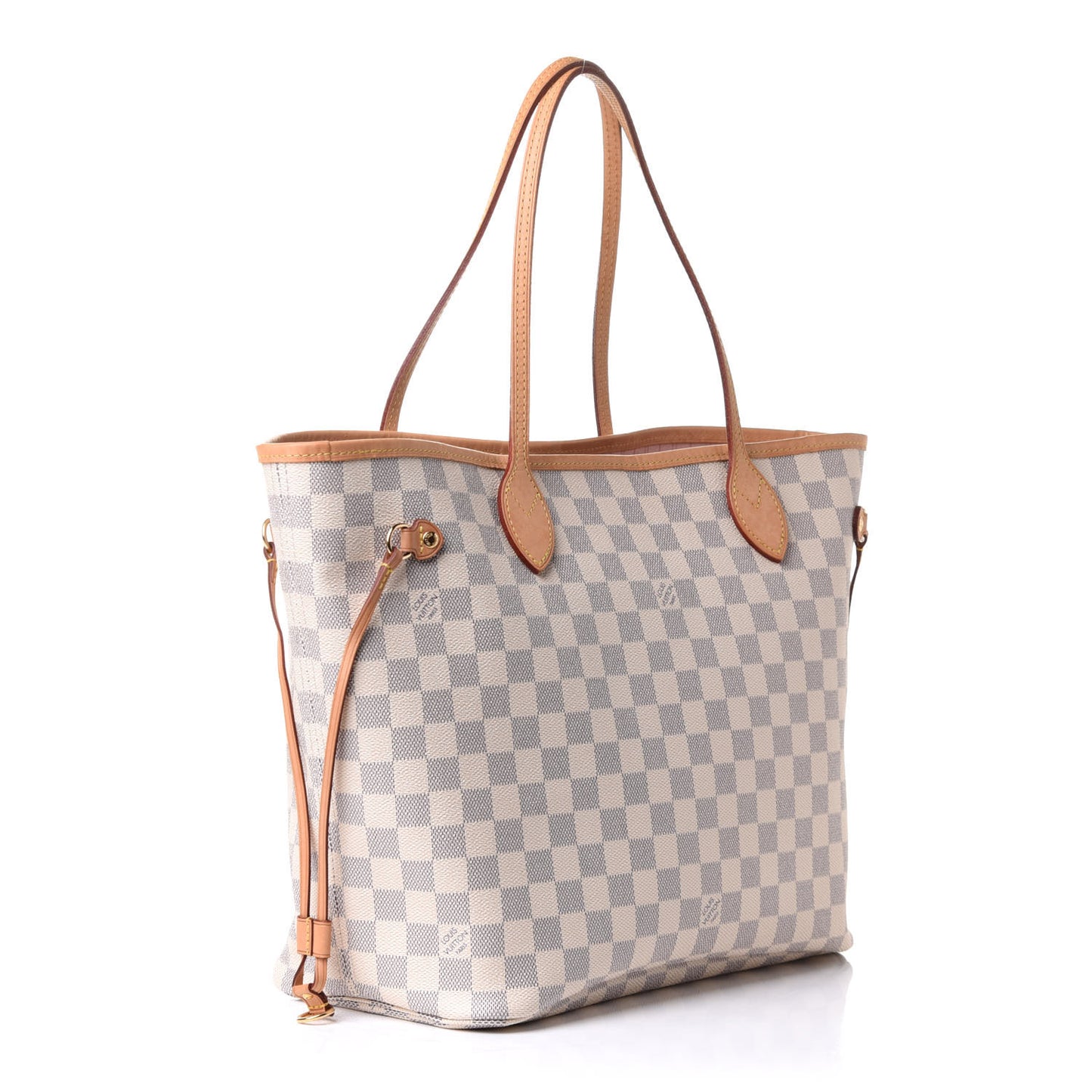 Damier Azur Neo Neverfull MM Rose Ballerine